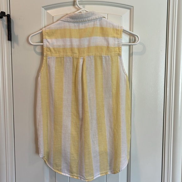 beachlunchlounge striped button down sleeveless shirt • Size XS - Picture 3 of 12